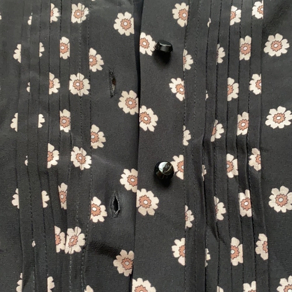 KATE SPADE floral midi long sleeves  dress size small - Picture 4 of 6